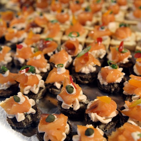 a close up of sushi